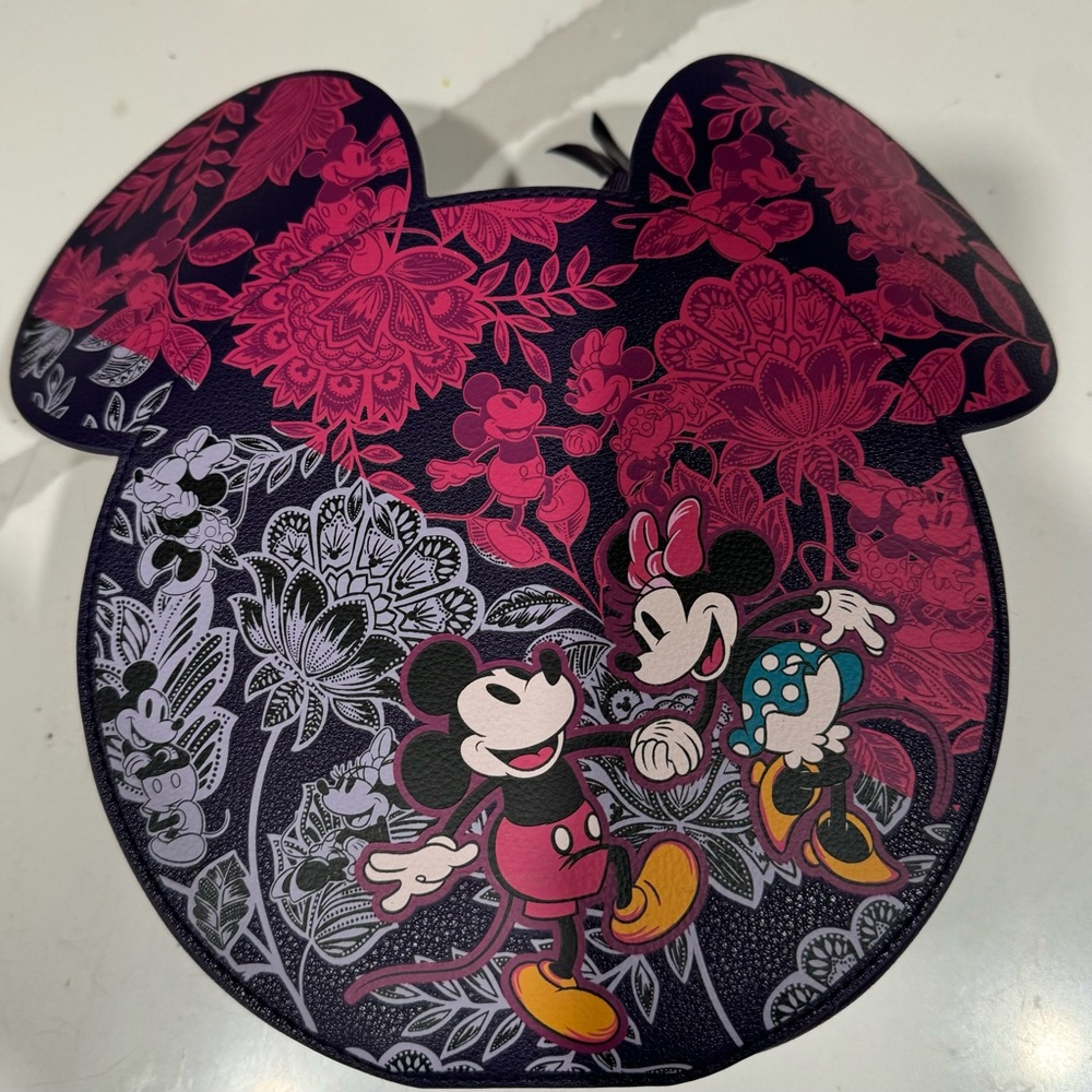 VERA BRADLEY DISNEY WHIMSY COSMETIC Micky & Minnie’s Flirty Floral Tonal